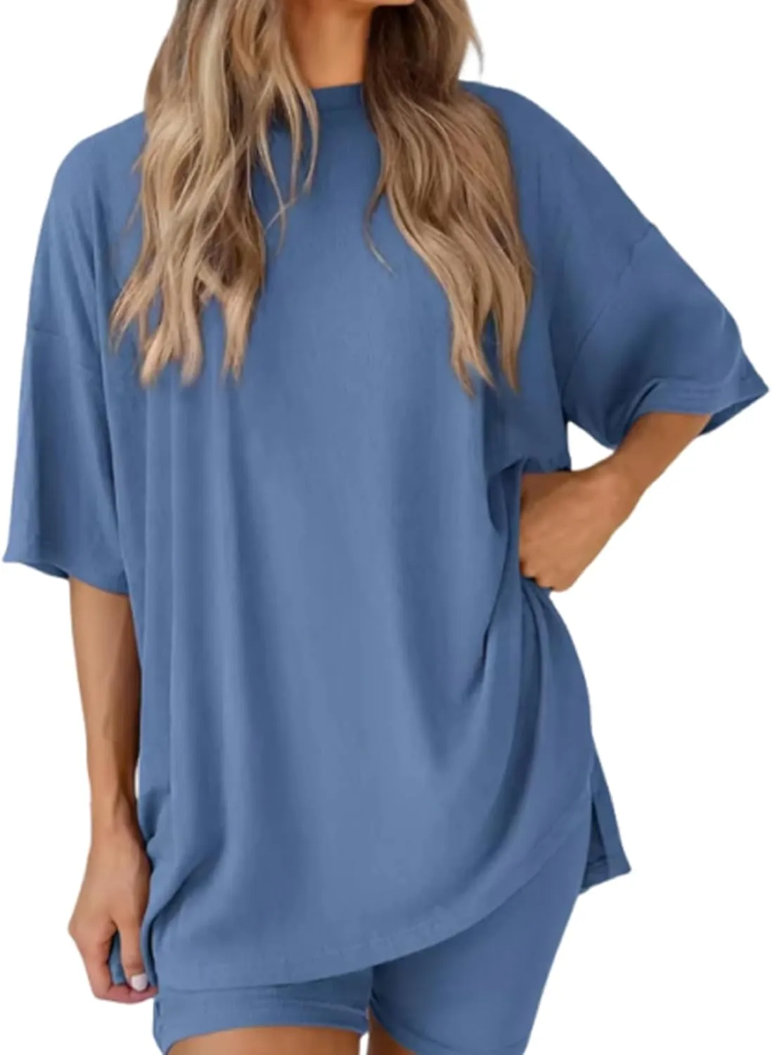 Viralvera 2 Piece, Viralvera 2 Piece Set,Viral Vera Shorts Set, 2025 Summer Casual Oversized Shirts Shorts