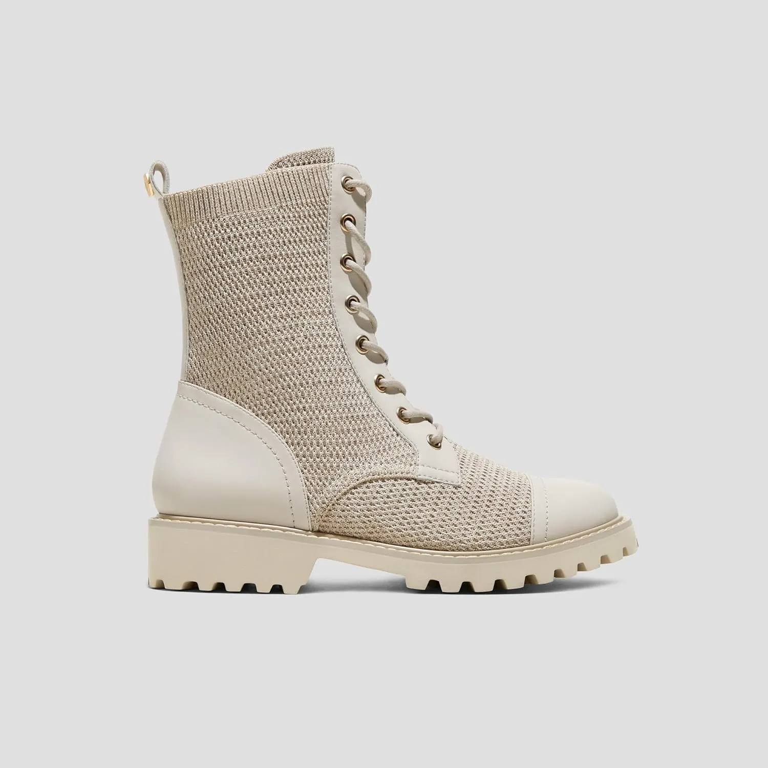 VIVAIA Florence Women's Round-Toe Lug Sole Lace-Up Ankle Boots Water Repellent Booties