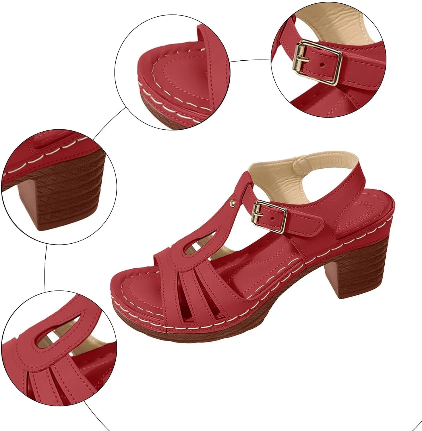 Wedge Sandals for Women Closed Toe Comfortable with Massage Function Outdoor Platform Orthotic Slippers Plantar Fasciitis Summer 2025 Black Orthopedic Espadrilles Flats Arch Support Shoes