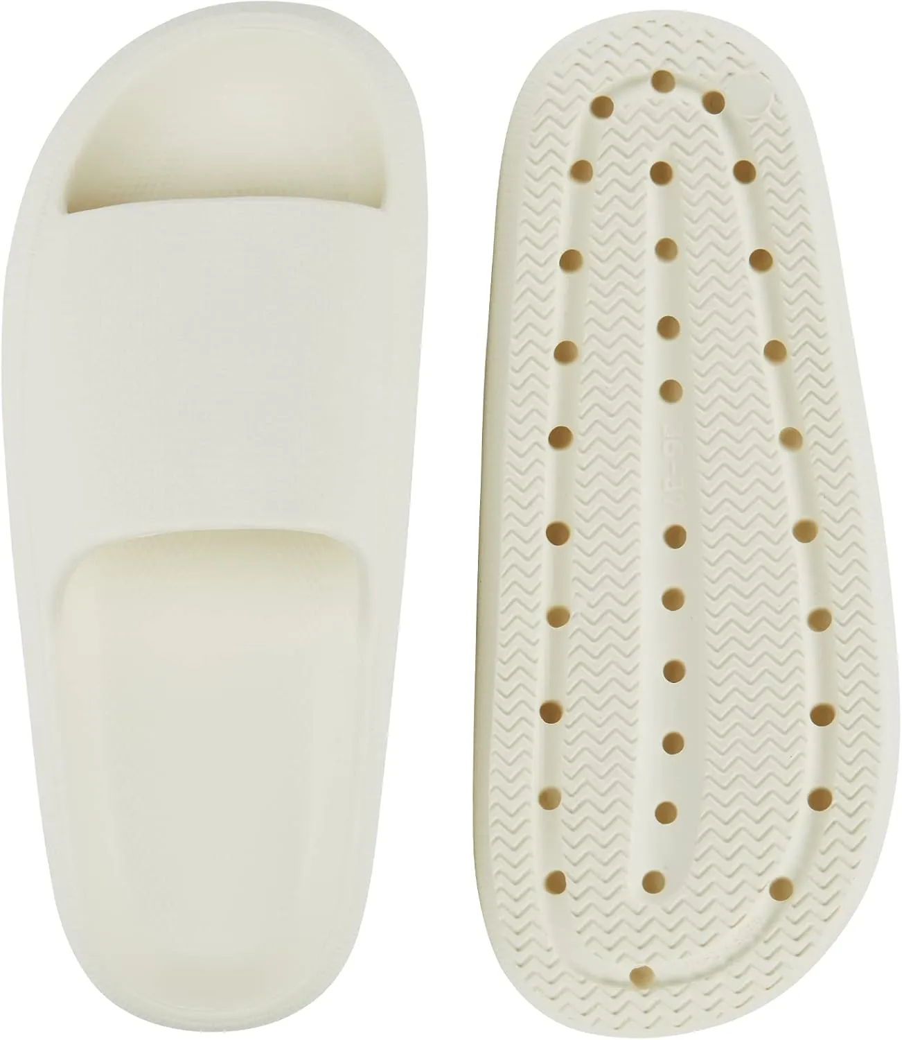 welltree Slides for Women Men Pillow Slippers Non-Slip Bathroom Shower Sandals Soft Thick Sole Indoor and Outdoor Slides