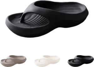 Women's Arch Support Flip Flops Walking Sandals Thick Recovery Flip-Flops Pillow Soft Summer Beach Shoes Non Slip