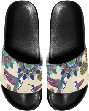 Women's Shower Slippers Indoor Bathroom Shoes Beach Sandals Summer Shoes Comfortable Cute Print Pillow Slippers