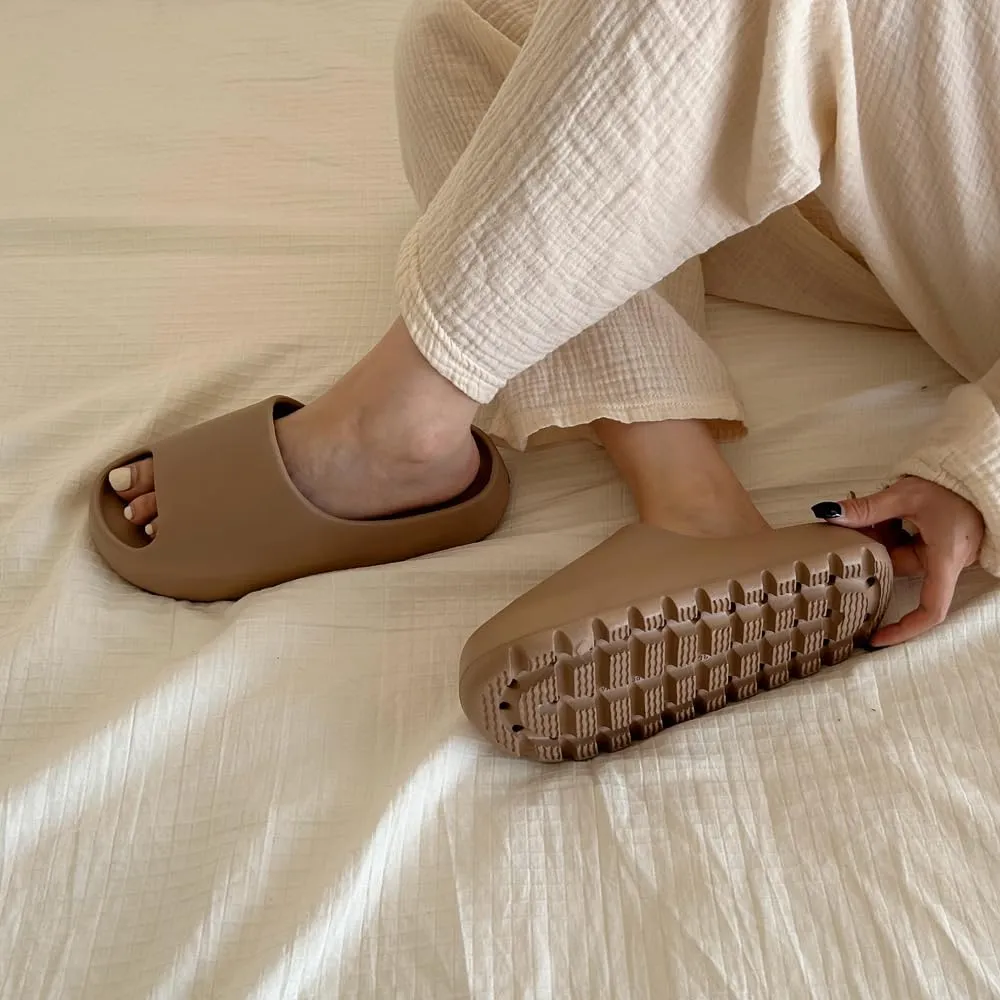 XIXITIAO Cloud Slides for Women, Womens Slides Sandals, Pillow Slippers for Men, Platform Summer Shower Shoes Beach Sandals