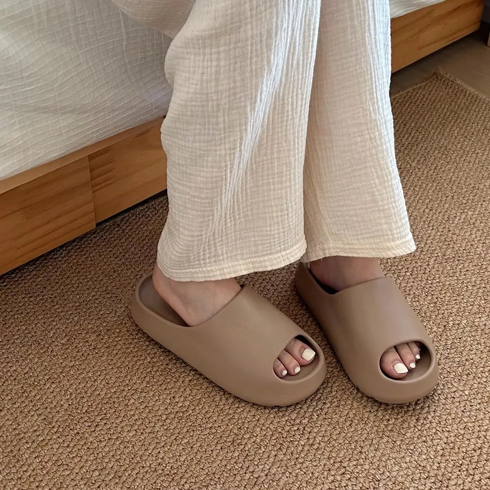 XIXITIAO Cloud Slides for Women, Womens Slides Sandals, Pillow Slippers for Men, Platform Summer Shower Shoes Beach Sandals