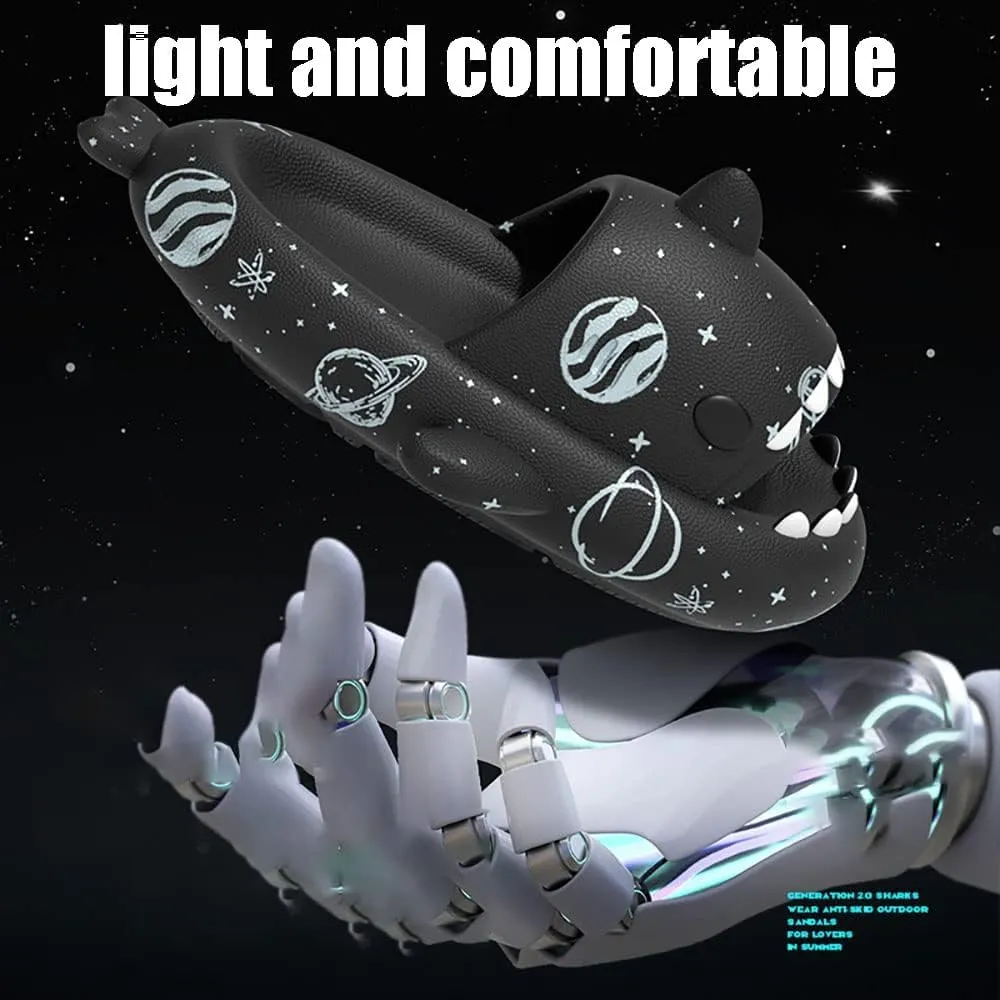 Zureto Shark Slides Original, Unisex Sharky Chanclas, New Cloud Shark Home Spa Slippers Sandals